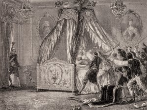 冲击女王的卧室，1789年10月，法国大革命 作者 法语学校